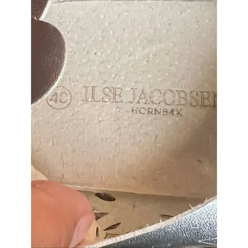 Ilse Jacobsen Anthropologie Tulip Perforated Leather Sneakers sz 40